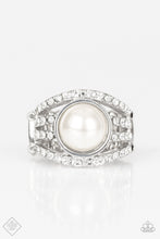 Load image into Gallery viewer, Paparazzi ~ A Big Break ~ White Ring with Stretchy Band (Fashion Fix Exclusive)