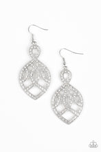 Load image into Gallery viewer, Paparazzi ~ A Grand Statement ~ White Earrings