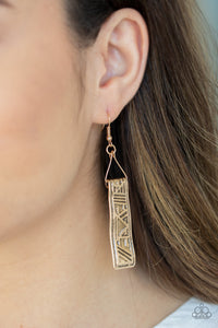 Paparazzi ~ Ancient Artifacts ~ Gold Earrings