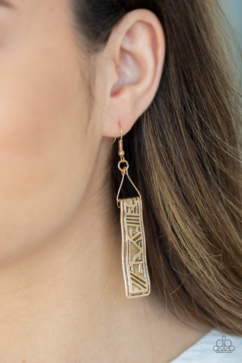 Paparazzi ~ Ancient Artifacts ~ Gold Earrings
