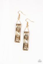 Load image into Gallery viewer, Paparazzi ~ Ancient Artifacts ~ Gold Earrings