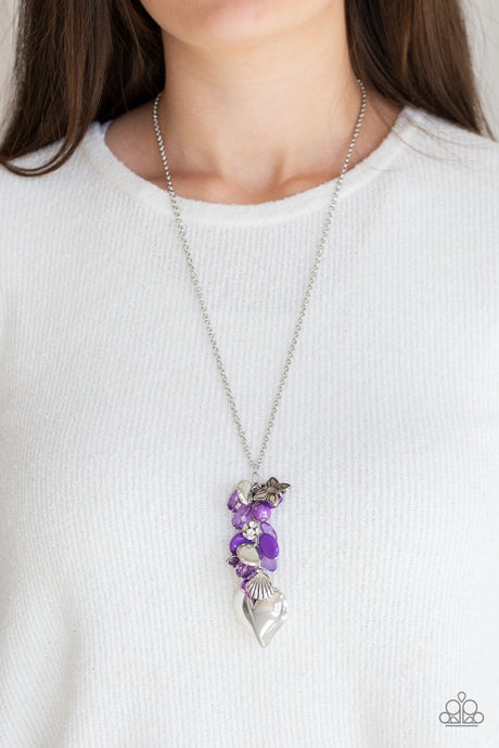 Paparazzi  ~ Beach Buzz ~ Purple Necklace Set