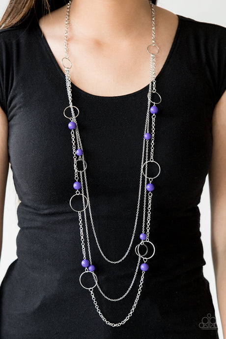 Paparazzi ~ Beachside Babe ~ Purple Necklace Set