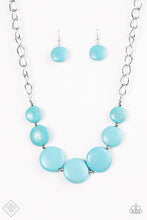 Load image into Gallery viewer, Paparazzi ~ Bedrock Betty ~ Blue Turquoise Necklace Set (Fashion Fix Exclusive)