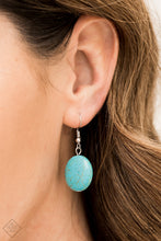 Load image into Gallery viewer, Paparazzi ~ Bedrock Betty ~ Blue Turquoise Necklace Set (Fashion Fix Exclusive)