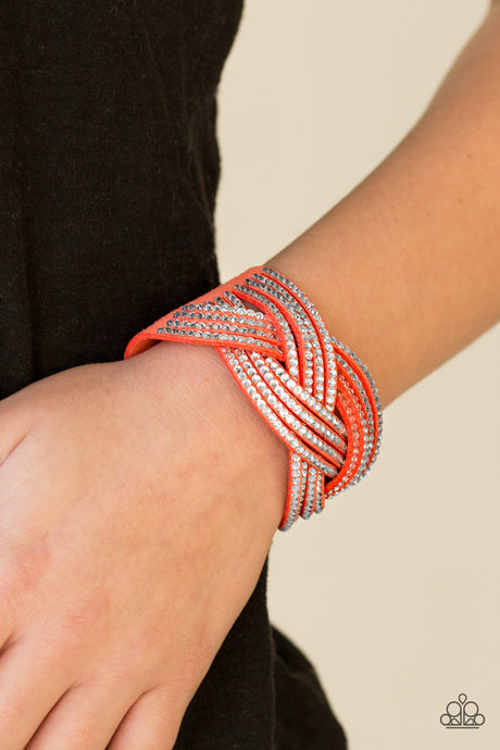 Paparazzi ~ Big City Shimmer ~ Orange Urban Bracelet