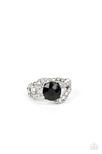 Load image into Gallery viewer, Paparazzi ~ Blockbuster Boom ~ Black Ring with a Stretchy Band