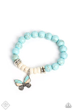 Load image into Gallery viewer, Paparazzi ~ Free-Spirited Flutter ~ Blue Necklace and Bracelet Set (Fashion Fix Exclusive)