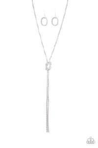 Paparazzi ~ Born Ready ~ Silver Knot Necklace Set - Klassy Jewelz Boutique