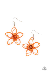 Paparazzi ~ Botanical Bonanza ~ Orange Earrings
