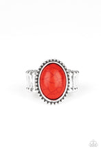 Load image into Gallery viewer, Paparazzi ~ Bountiful Deserts ~ Red Ring with Stretchy Band