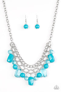 Paparazzi ~ Brazilian Bay ~ Blue Necklace Set