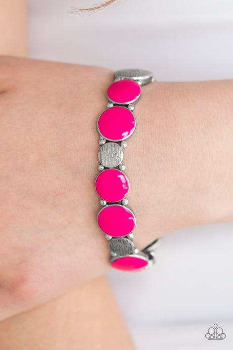 Paparazzi ~ Bubble Blast ~ Pink Bracelet