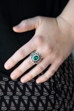Load image into Gallery viewer, Paparazzi ~ Burn Bright ~ Green Ring with Stretchy Band