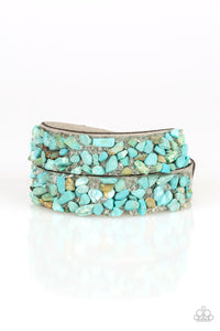Paparazzi ~ CRUSH To Conclusions ~ Blue Wrap Bracelet