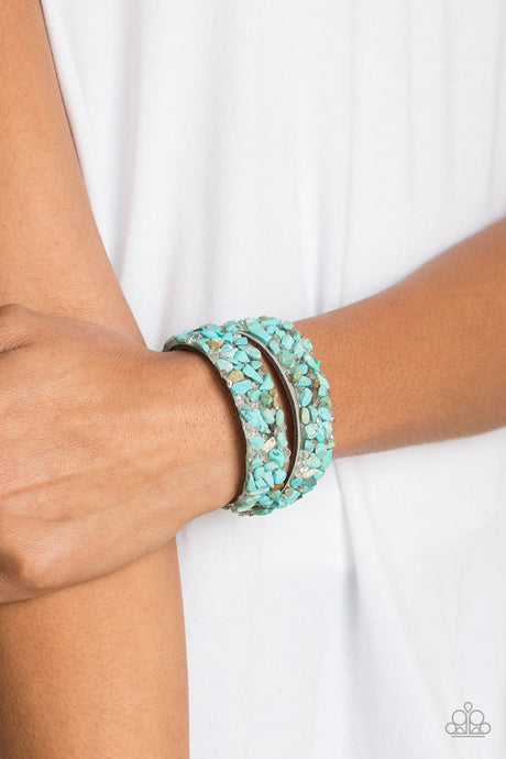 Paparazzi ~ CRUSH To Conclusions ~ Blue Wrap Bracelet