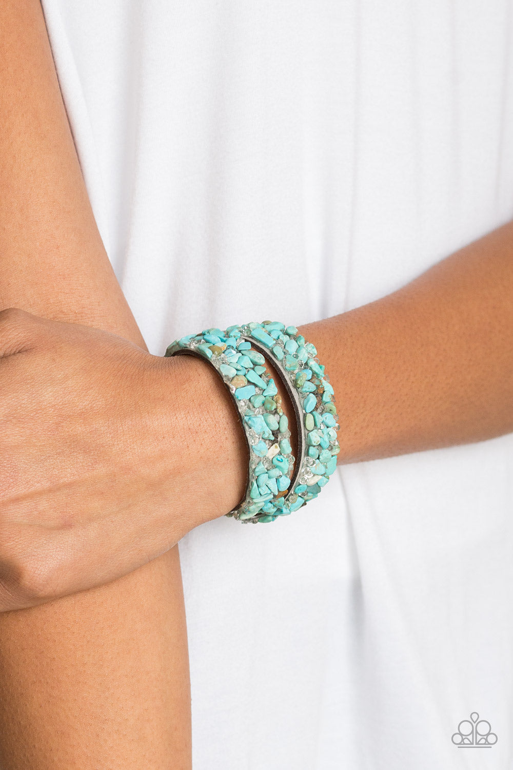 Paparazzi ~ CRUSH To Conclusions ~ Blue Wrap Bracelet