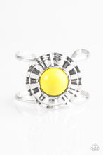 Load image into Gallery viewer, Paparazzi ~ Call Me Colorful ~ Yellow Cuff Bracelet