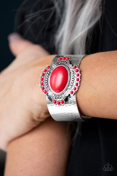 Paparazzi ~ Canyon Crafted ~ Red Cuff Bracelet