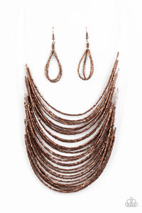 Paparazzi ~ Catwalk Queen ~ Copper Seed Bead Necklace Set