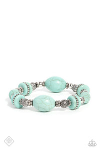 Paparazzi ~ Nile River Redux ~ Blue Necklace and Bracelet Set (Fashion Fix Exclusive)