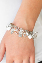 Load image into Gallery viewer, Paparazzi ~ Charmingly Romantic ~ White Bracelet