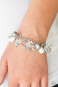 Paparazzi ~ Charmingly Romantic ~ White Bracelet