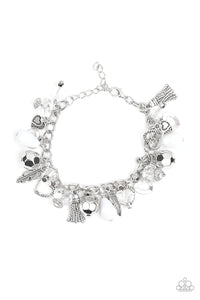 Paparazzi ~ Charmingly Romantic ~ White Bracelet