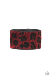 Paparazzi ~ Cheetah Cabana ~ Red Urban Bracelet