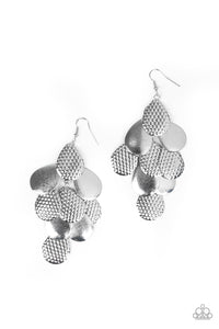 Paparazzi ~ Chime Time ~ Silver Earrings