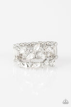 Load image into Gallery viewer, Paaparazzi ~ Cosmo Collection ~ White Ring with Stretchy Band