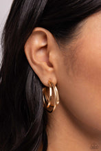 Load image into Gallery viewer, Paparazzi ~ Curly Charisma ~ Gold Hoop Earrings - Klassy Jewelz Boutique