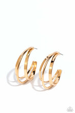 Load image into Gallery viewer, Paparazzi ~ Curly Charisma ~ Gold Hoop Earrings - Klassy Jewelz Boutique