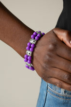 Load image into Gallery viewer, Paparazzi ~ Daisy Debutante ~ Purple Bracelet