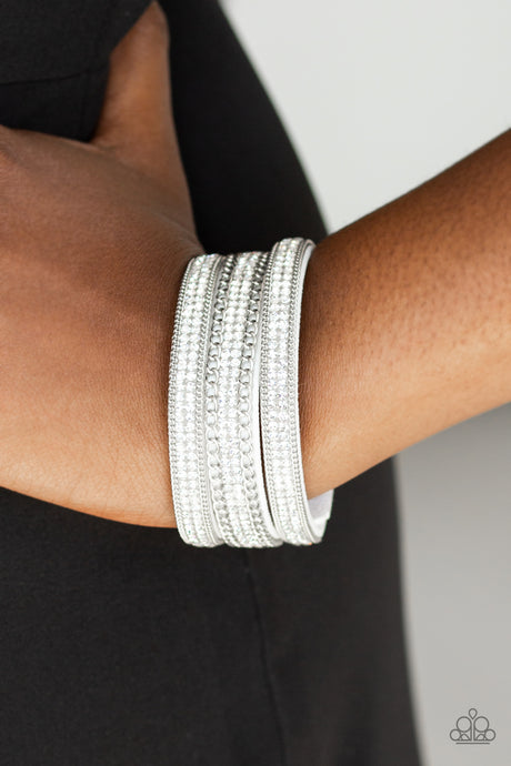 Paparazzi ~ Dangerously Drama Queen ~ White Urban Bracelet