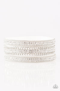 Paparazzi ~ Dangerously Drama Queen ~ White Urban Bracelet