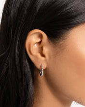 Load image into Gallery viewer, Paparazzi ~ Darling Dance ~ Silver Hoop Earrings