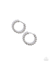 Load image into Gallery viewer, Paparazzi ~ Darling Dance ~ Silver Hoop Earrings