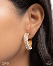 Load image into Gallery viewer, Paparazzi ~ Date Night Debut ~ Gold Hoop Clip-On Earrings