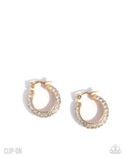 Load image into Gallery viewer, Paparazzi ~ Date Night Debut ~ Gold Hoop Clip-On Earrings