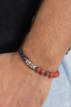 Load image into Gallery viewer, Paparazzi ~ Defaced Deed ~ Men&#39;s Orange Urban Bracelet