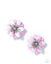 Load image into Gallery viewer, Paparazzi ~ Dimensional Dowry ~ Pink Post Earrings