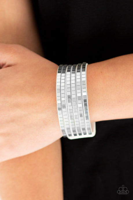 Paparazzi ~ Disco Dazzle ~ White Urban Bracelet