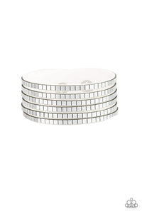 Paparazzi ~ Disco Dazzle ~ White Urban Bracelet