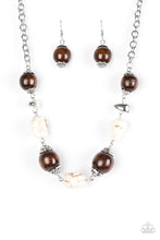 Load image into Gallery viewer, Paparazzi ~ Earth Goddess ~ White  and Brown Necklace Set