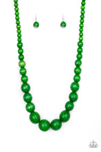 Load image into Gallery viewer, Paparazzi ~ Effortlessly Everglades ~ Green Wooden Bead Necklace Set