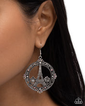 Load image into Gallery viewer, Paparazzi ~ Enamored Eiffel Tower ~ Pink Earrings