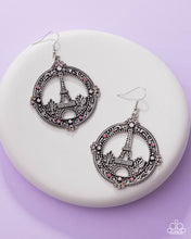 Load image into Gallery viewer, Paparazzi ~ Enamored Eiffel Tower ~ Pink Earrings