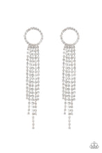 Load image into Gallery viewer, Paparazzi ~ Endless Sheen ~ White Rhinestone Earrings