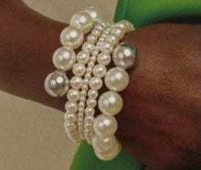 Load image into Gallery viewer, Paparazzi ~ Fiercely 5th Avenue ~ Fashion Fix Complete Trend Blend ~ White Pearl Necklace Set